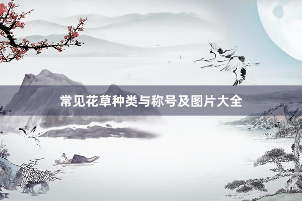 常见花草种类与称号及图片大全